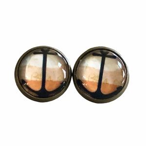 3 for 15🎀 sunset anchor bronze tone earrings